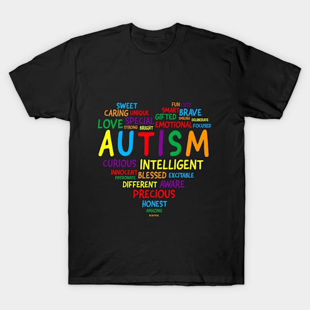 Autism Awareness s - Autism Hear T-Shirt by nevilleanthonysse